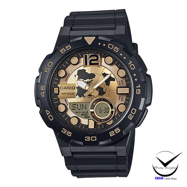 Đồng Hồ Nam Dây Nhựa Casio AEQ 100BW 9AVDF