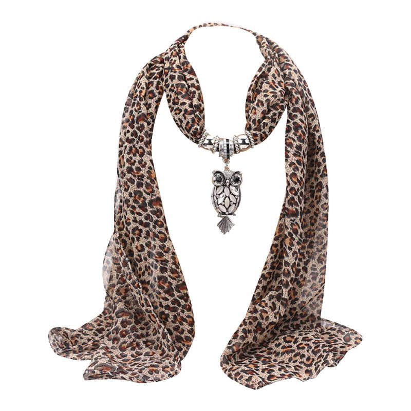 Khăn Choàng Cổ Họa Tiết Da Báo Thời Trang Cá Tính Cho Nữ