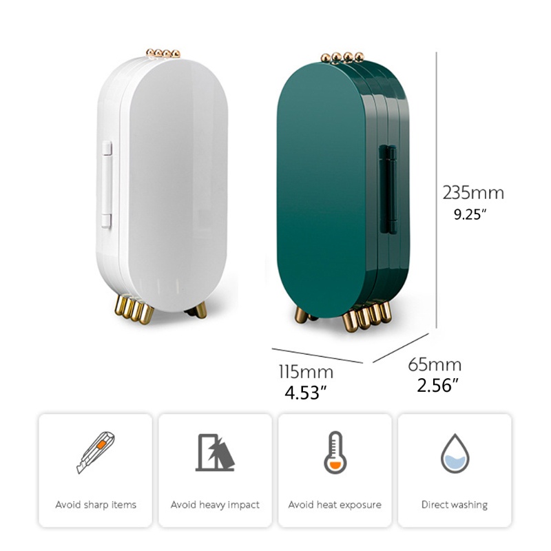Hộp đựng trang sức để bàn 4 ngăn có gương tiện lợi