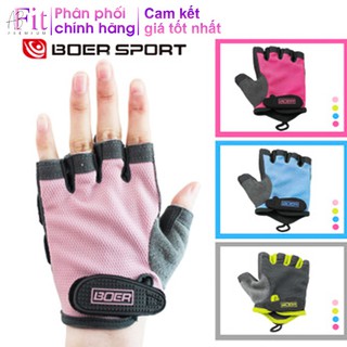 Găng tay tập gym BOER hở ngón - Dụng cụ thể thao