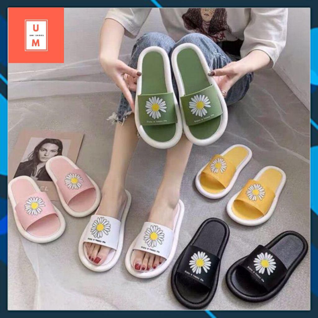 Dép quai ngang nữ hoa cúc mới