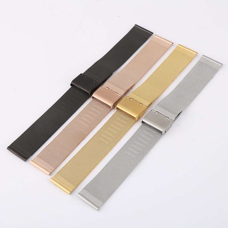 OL-g006 Ultra-thin Mesh Wristwatch Belts Stainless Steel Watch Strap Band