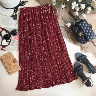 CHÂN VÁY DẬP LY CHẤM BI