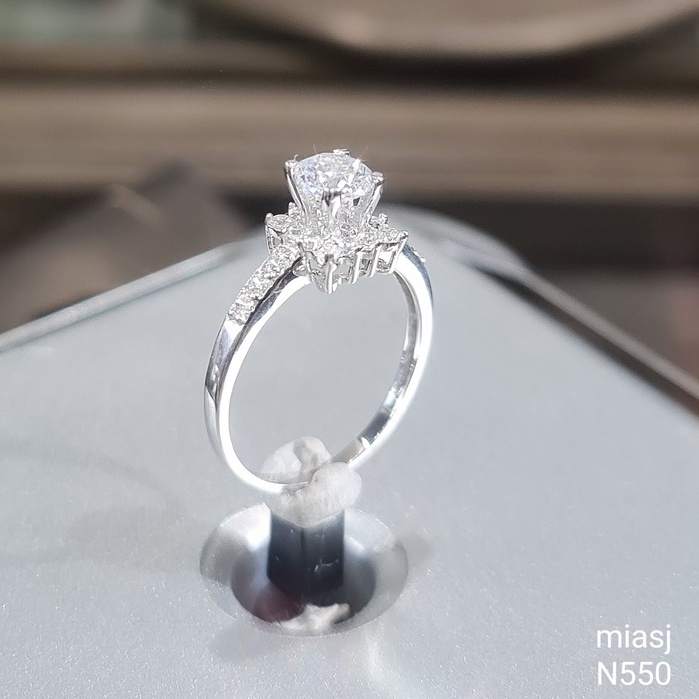 Nhẫn nữ bạc Ý S925 MiASJ nạm đá Cz cao cấp N550