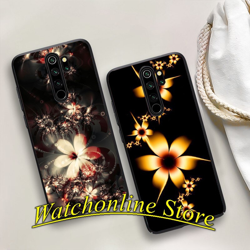 Ốp lưng phủ bóng cho Xiaomi Note 8 / Note 8 pro Mi 8 Mi 8 se Mi 9 Note 9s Note 9 pro họa tiết Hoa 3D P1