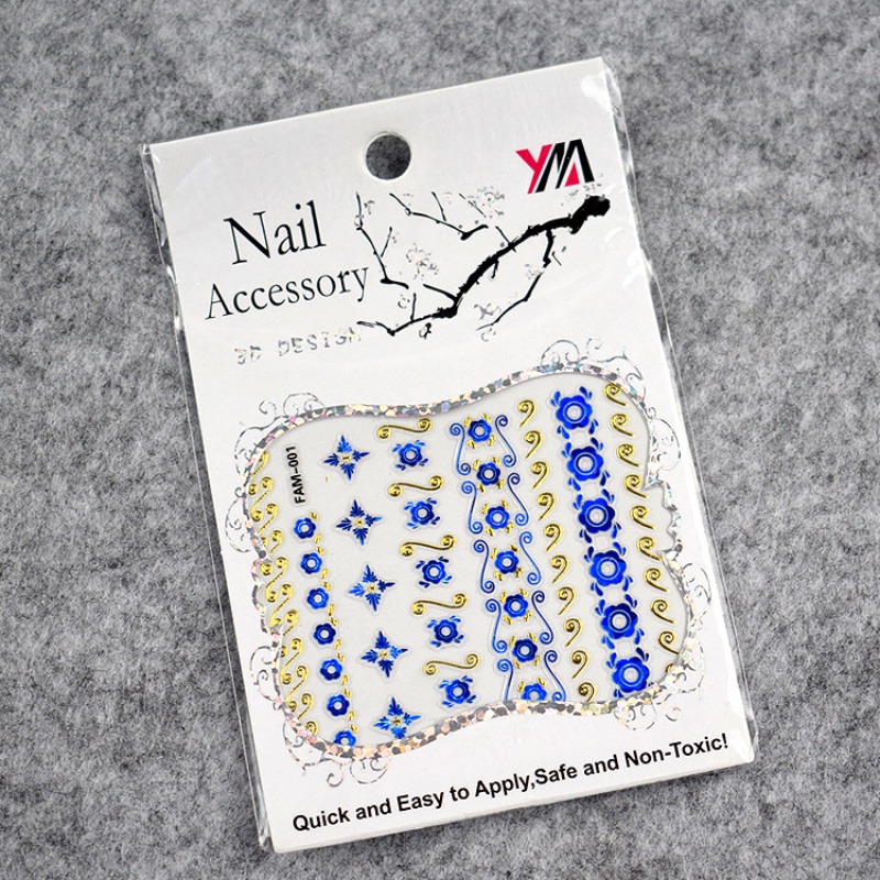 [Hàng mới về] Miếng dán móng tay họa tiết bướm phong cách ngẫu nhiên