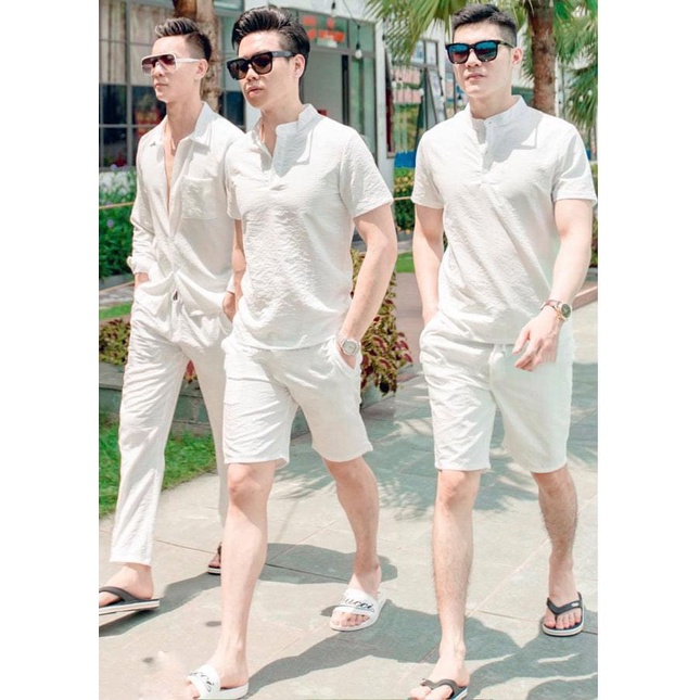 Bộ Quần Áo Đũi Nam Cổ Tàu , Cổ Đức, Áo Đũi Quần Đũi Ngắn ,Chất Mát Nhẹ Hàng Đẹp , Mặc Lên Là Ưng