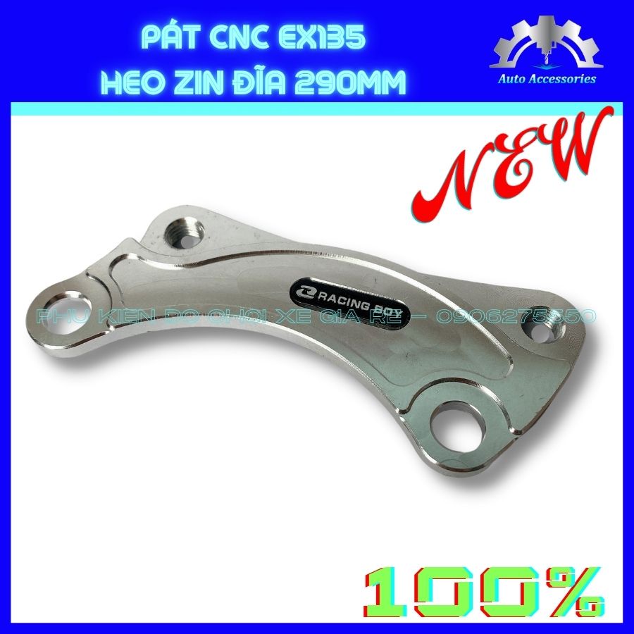 PÁT CNC - Pát trước Exciter 135 Ex135 gắn Heo Dầu Zin theo xe đi đĩa size 290mm. CNC sắc xảo, tỷ mỉ, thông số chuẩn
