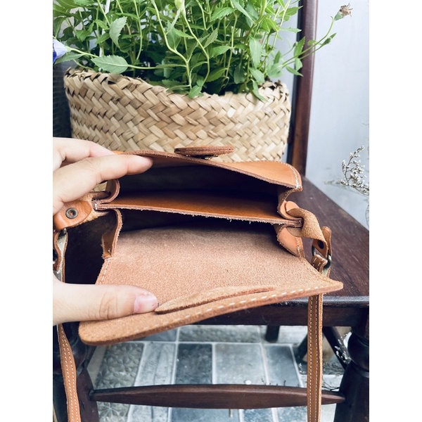 SALE- túi si sz mini da mộc dày & mới
