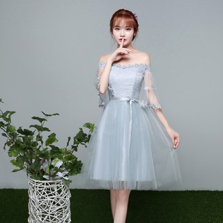 Sale Váy phù dâu trễ vai thời trang cá tính mới nhất