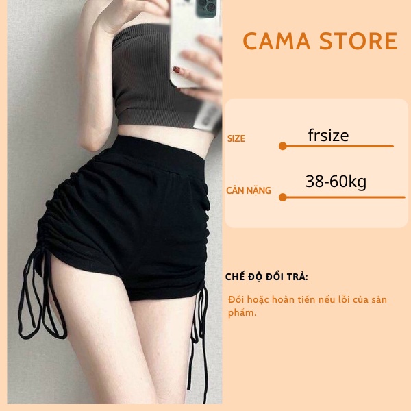 Quần đùi nữ cạp chun dây rút CAMA STORE AT356
