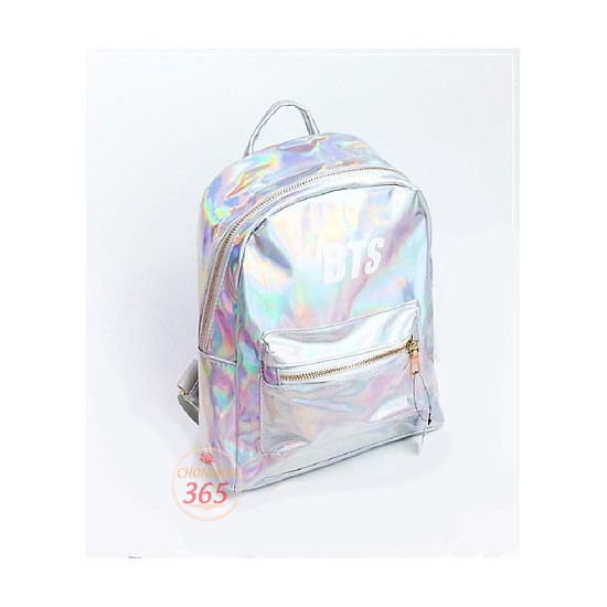 Balo BTS hologram nhiều màu sắc cặp sách thời trang TẶNG túi bút hologram BTS chonmua365