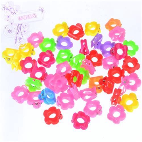 Set 20 Kẹp Tóc Hoa Mini Nhiều Màu Cho Bé Gái