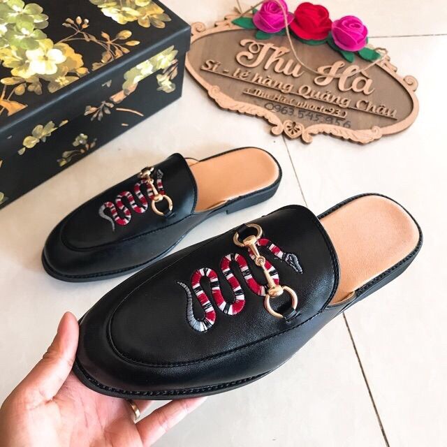 Giày Sục Nam Thời Trang Thêu Hình Rắn | BigBuy360 - bigbuy360.vn