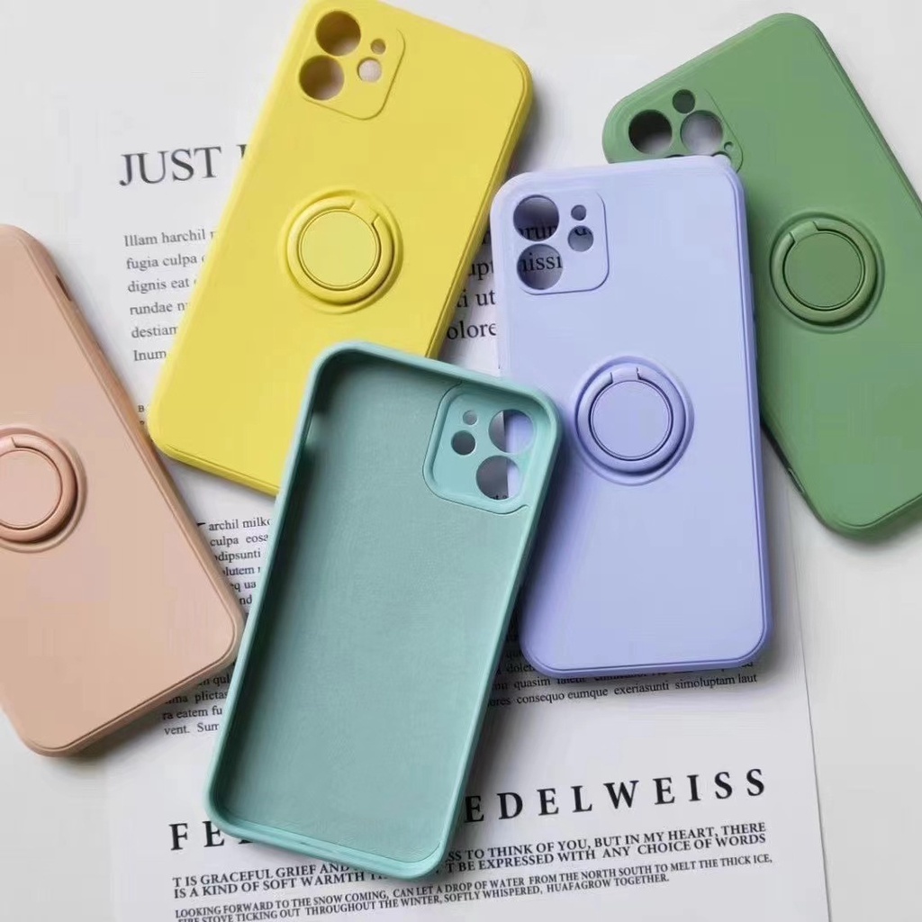Ốp Lưng Silicon Dẻo Kèm Ring Có Lót Nỉ iP 6 Plus/.../12 Promax - Minh An Saigon [Part 2/2]