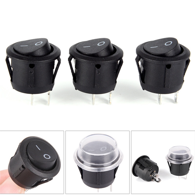 Công Tắc Tròn Chống Thấm Nước 1 SPST 2-Pin
