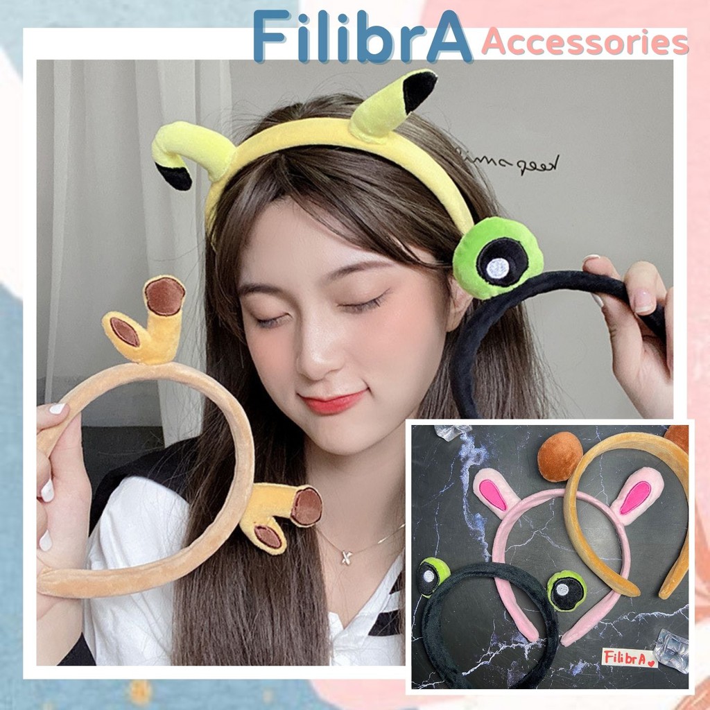 Băng đô cài tóc hình thú dễ thương phong cách Ulzzang, phụ kiện tóc CT015 - Filibra