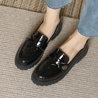 Giày lười da mềm đế bằng 3.5cm thời trang cho nữ