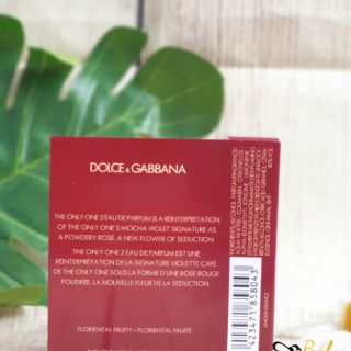 Mẫu Thử Sample Nước Hoa Nữ D&G The Only One 2 EDP