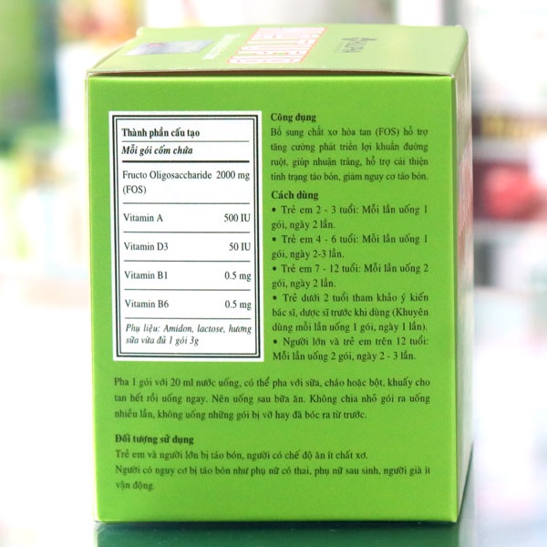 {Mẫu mới} NATUFIB – HỖ TRỢ ĐIỀU TRỊ TÁO BÓN RỐI LOẠN TIÊU HÓA Ở TRẺ (20 GÓI)