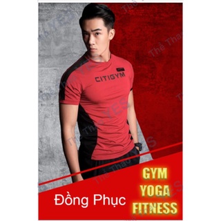 Aó thể thao CITIGYM Vải thể thao cao cấp, Siêu mát thể thao khỏe khoắn mềm mịn, co giãn tốt, vận động thoải mái