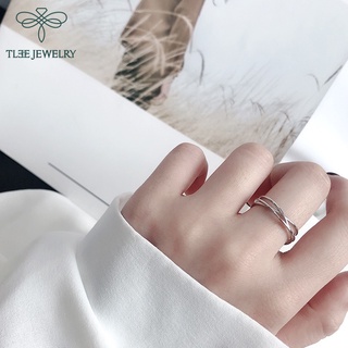 Nhẫn bạc TLEE đan chéo basic TLEE JEWELRY A0280