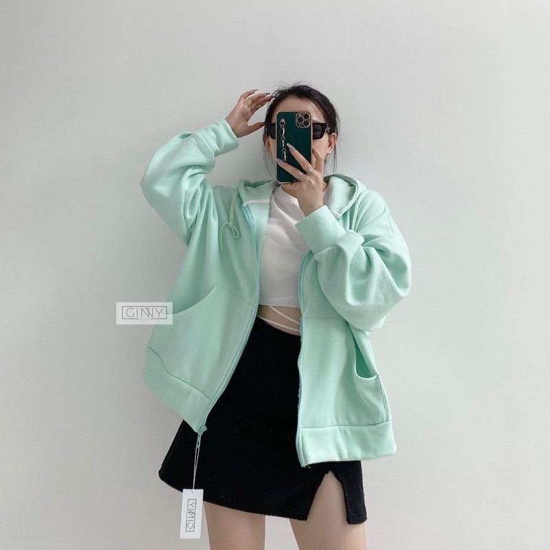 Áo Khoác Nỉ Mira 1 Lớp Dày Dặn | Có Nón Form Rộng | Đơn Giản | Phong Cách Hàn Quốc | HotTrend 2021 | BigBuy360 - bigbuy360.vn