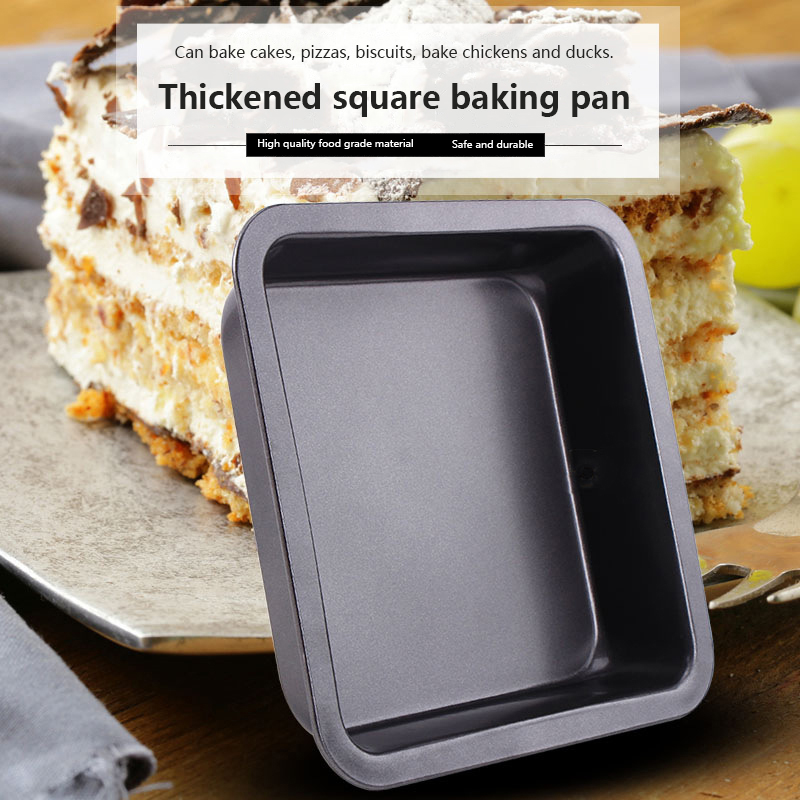 Khuôn Nướng Bánh Bằng Thép Cacbon Hình Vuông 22.6cm