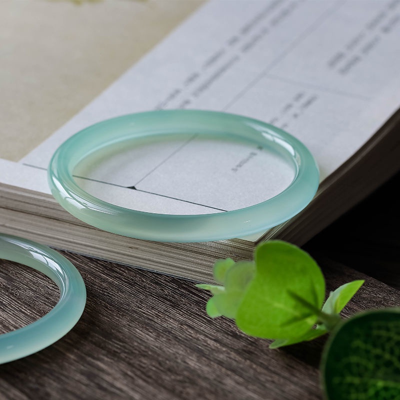 Vòng Tay Đá Mã Não Tự Nhiên Màu Xanh Lá 6mm Xinh Xắn
