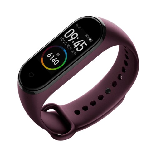 Combo 3 dây đeo màu Hồng Phấn- Đỏ Rượu- Trắng cho Xiaomi Mi Band 4 siêu hot