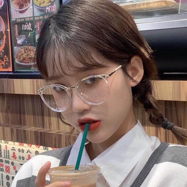 KÍNH thời trang 🌸𝑭𝑹𝑬𝑬𝑺𝑯𝑰𝑷🌸 KÍNH MẮT oval HAI MÀU đen/trong SIÊU HOT hàng chuẩn đẹp LOU.STORE | BigBuy360 - bigbuy360.vn