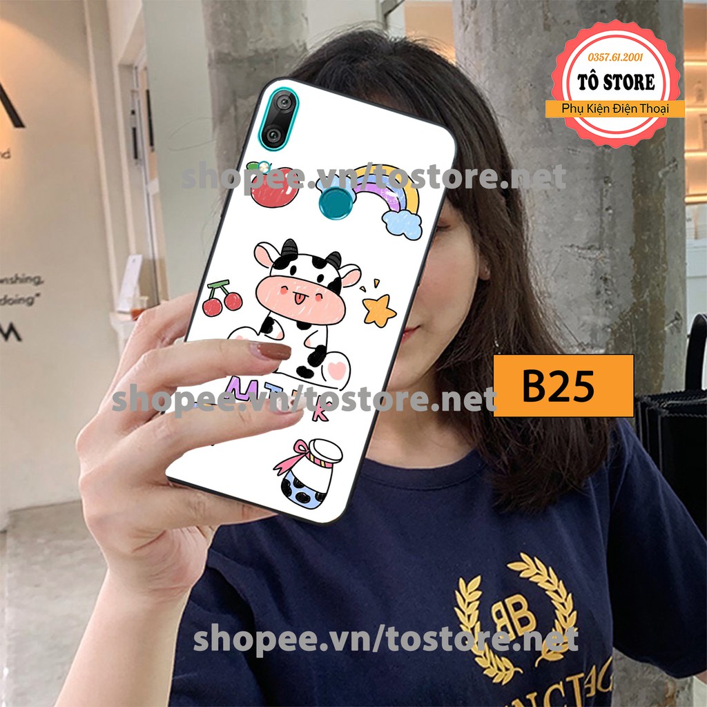 Ốp lưng Huawei Y7 Pro 2019 / Huawei Y9 2019 - Ốp lưng Huawei cao cấp, in hình bò sữa đáng yêu, cá tính
