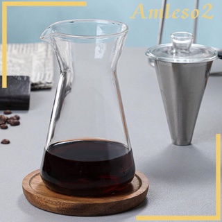 [Amleso2] Máy pha cà phê Máy pha nhỏ giọt Cà phê pha lạnh 600ml