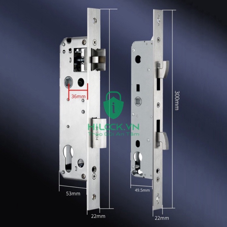 Khóa cửa vân tay thông minh HL-8500 vân tay, mật mã, thẻ từ và chìa cơ
