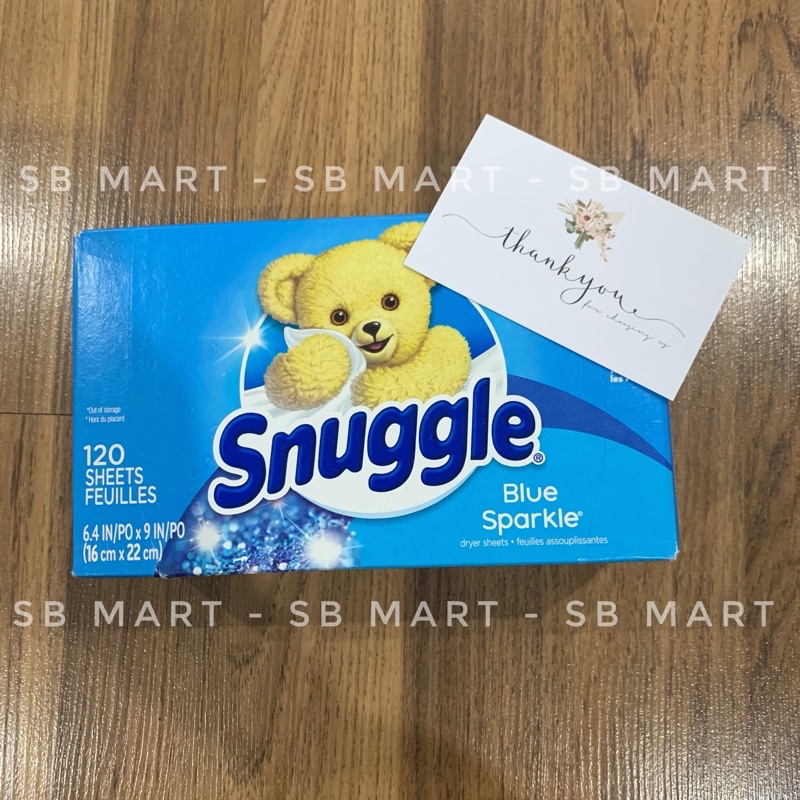 Giấy thơm quần áo Snuggle hộp 120 tờ / mùi thơm dịu nhẹ, tươi mát. Có tách lẻ