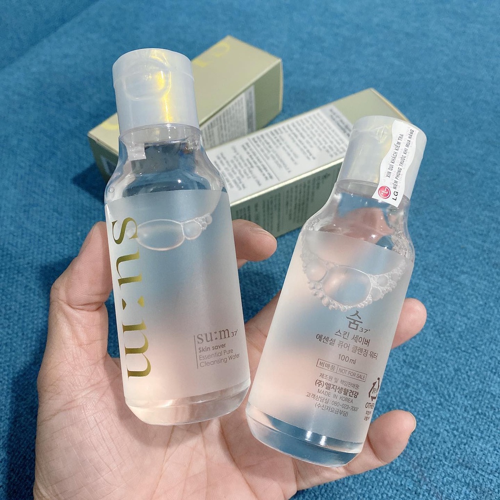 Nước tẩy trang Sum 37 Skin Saver siêu sạch không khô da-100ml,date siêu dài 2023-có tem chính hãng- Tado Cosmetics Store