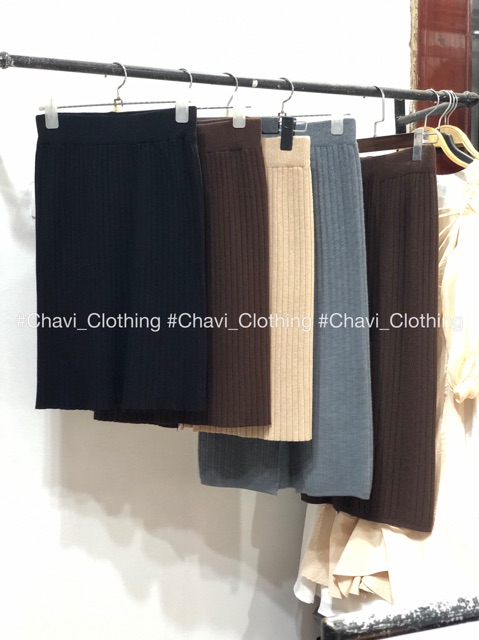 HOT Chân váy len tăm dáng dài nhiều màu | BigBuy360 - bigbuy360.vn