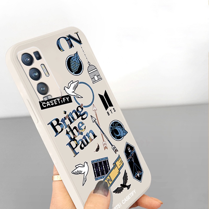 Ốp Điện Thoại Viền Vuông In Hình Chim Cho OPPO A17 A17K Reno7 Reno8 4G Reno6 Z 5G Reno 5 Pro 4 3 Reno2 Z F A95 5G A76 A96 A57 A77