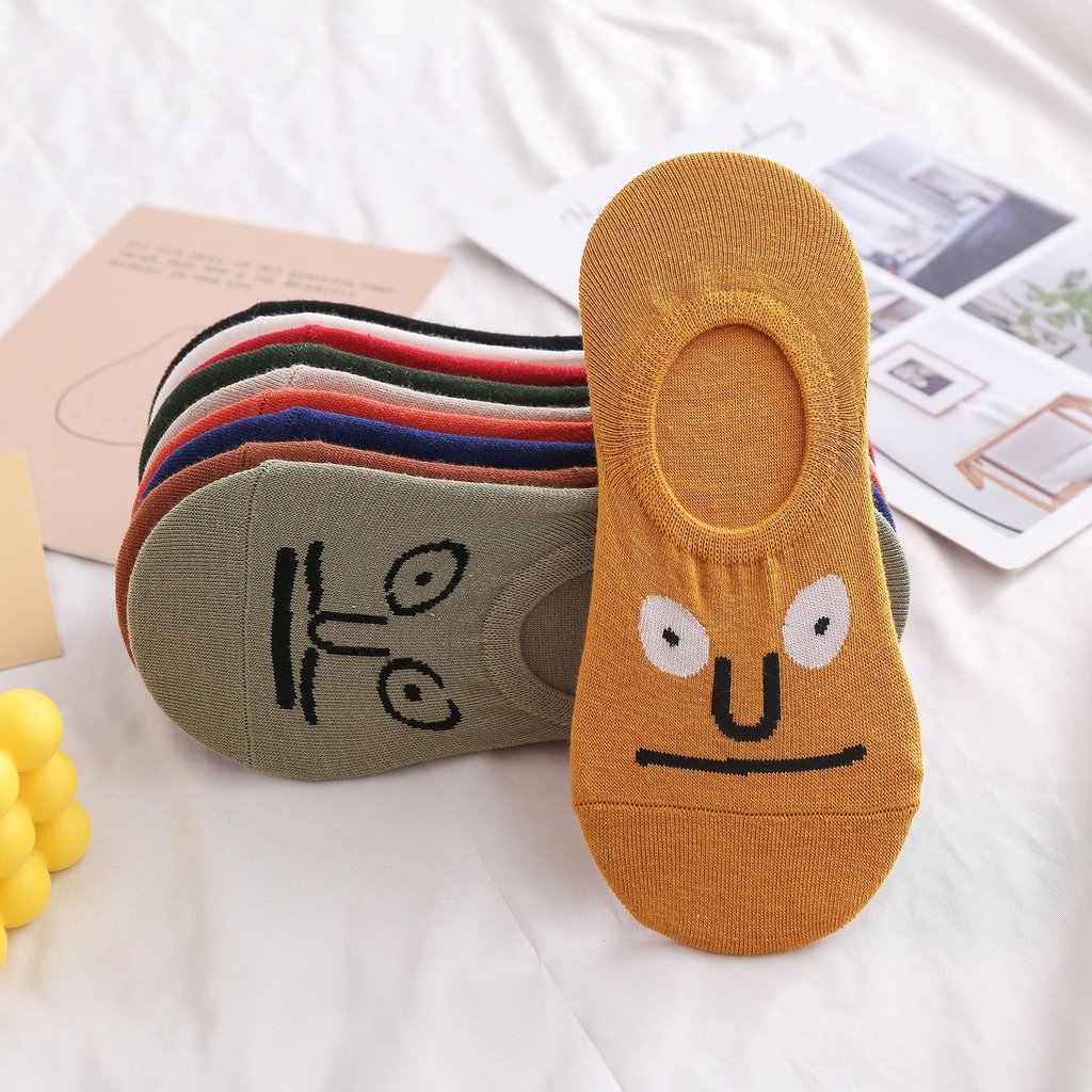 Vớ Cotton Họa Tiết Biểu Tượng Cảm Xúc Dễ Thương Dành Cho Cả Nam Và