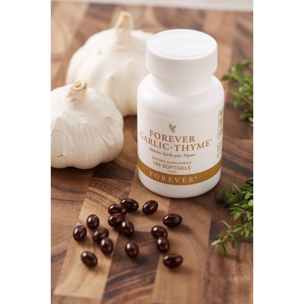 Viên Tỏi Forever Garlic Thyme #065Flp. 100viên/lọ. |Tỏi Hỗ Trợ Cảm Cúm, Nấm