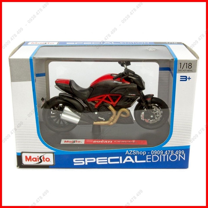 Xe Mô Hình Moto Ducati Diavel Tỉ Lệ 1:18 - Maisto - 8797