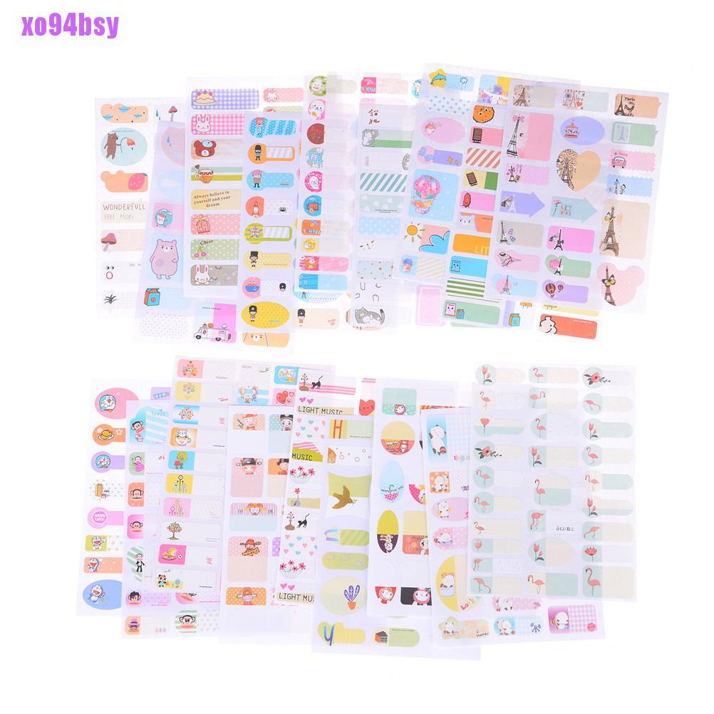 Nhãn Dán Ghi Tên / Đánh Dấu Sách Xo94Bsy Có Thể Tháo Rời Cho Trường Học