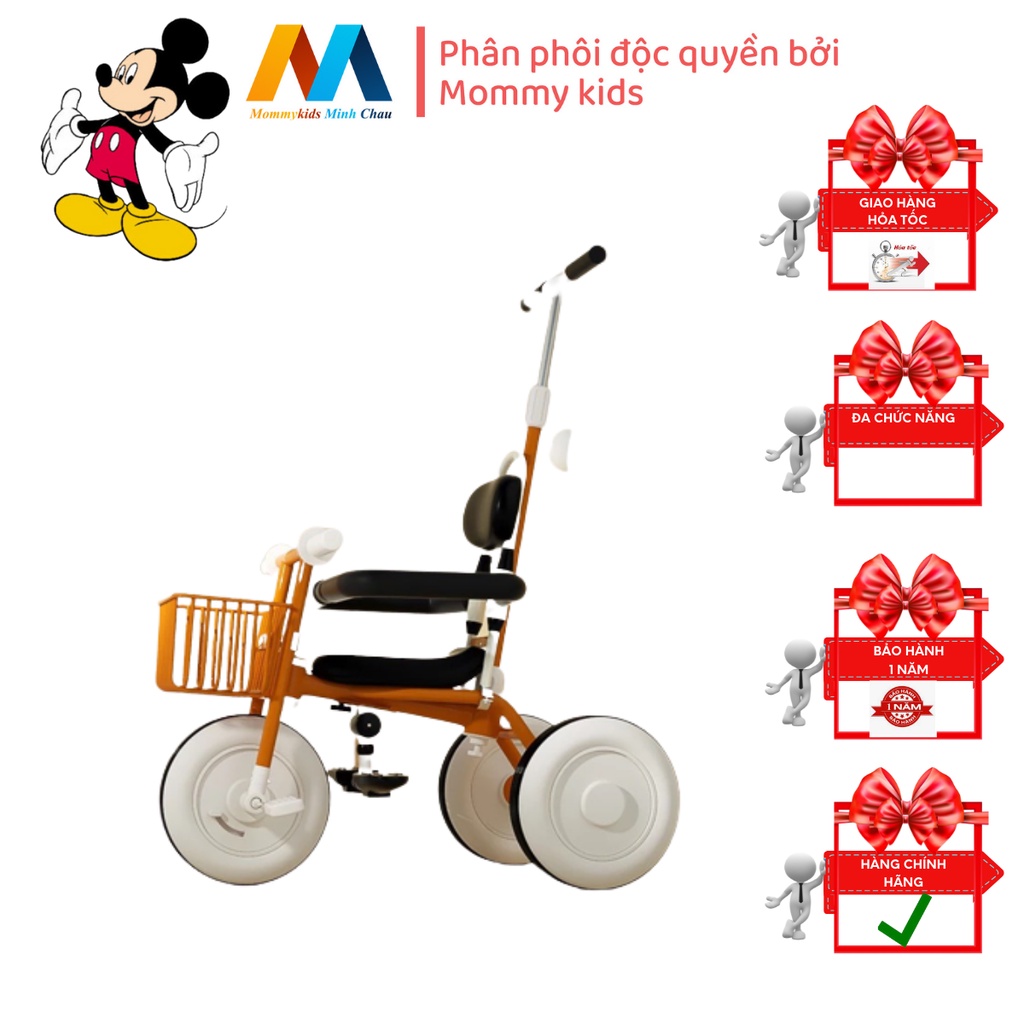 Xe đạp ba bánh MommyKids Minh Chau Siêu dễ thương cho các bé