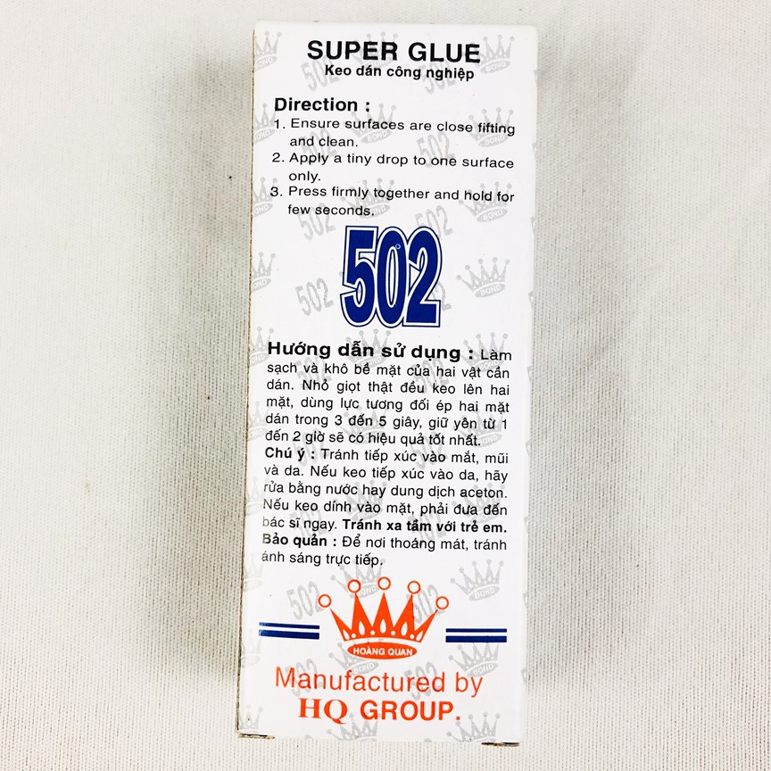 Keo 502 siêu dính Hoàng Quan  Greennetworks
