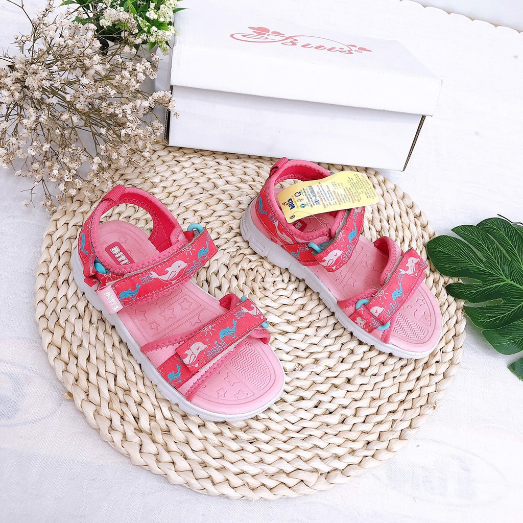 Sandal bé gái BlTIS 24-27 ❤️FREESHIP❤️ Dép quai hậu nhỉ cá heo quai dán đế siêu nhẹ DEG000500