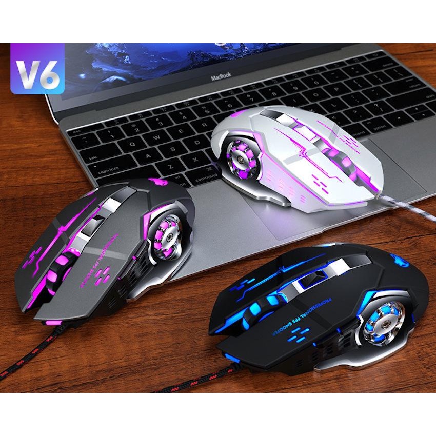 Chuột Mouse T-WOLF V6 LED USB Gaming