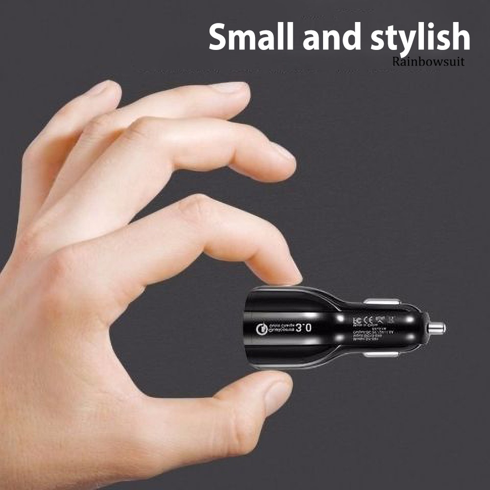 Tẩu Sạc Điện Thoại Nhanh Qc3.0 3.1a Hai Cổng Usb Cho Xe Hơi