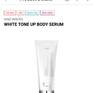 9wishes wite tone up body serum
