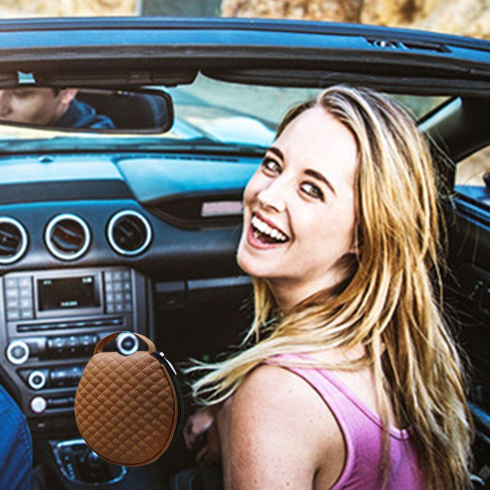 Myrongvn Túi Xách Tay Nhiều Ngăn Có Dây Kéo Đựng Đồ Dùng Trong Xe Hơi Gọn Gàng