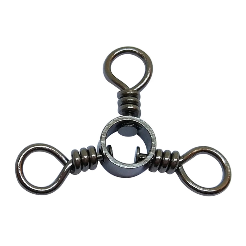 Set 25 móc xoay 3 chiều màu đen chuyên dụng dành cho câu cá